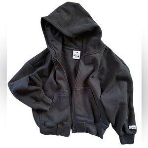 Pro Club Kids Black Full-Zip Hooded Sweatshirt Youth XL